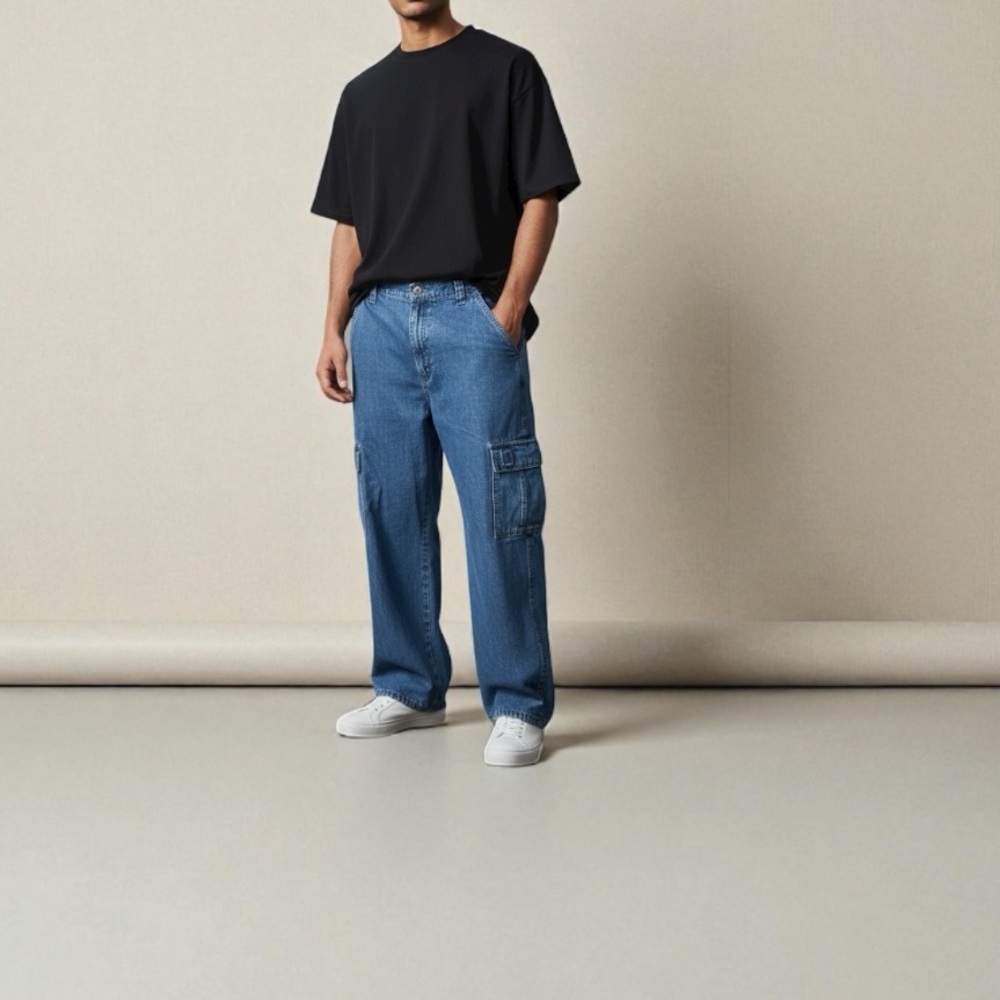 Mens Vintage Wrangler Cargo Jeans size 34x30